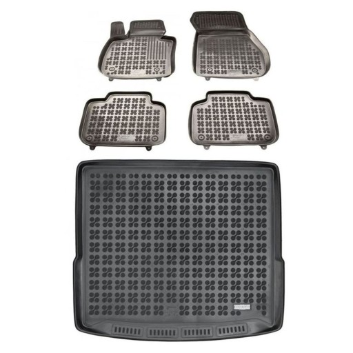 Гумовий комплект килимків і килимка BMW X1 F48 2016-2022 без розсувного сидіння