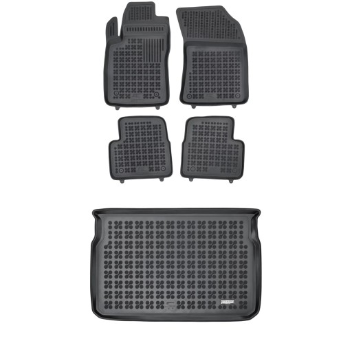 Гумовий комплект килимків і коврик для Citroen C3 III 2016р