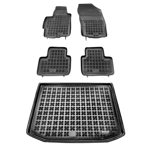 Гумовий комплект килимків і коврик для Citroen C4 Aircross 2012-2017