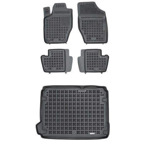 Гумовий комплект килимків і коврик для Citroen C4 II 2010-2017