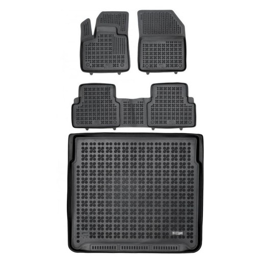 Резиновий комплект килимків і коврика для Citroen C5 Aircross з 2017 верхня підлога