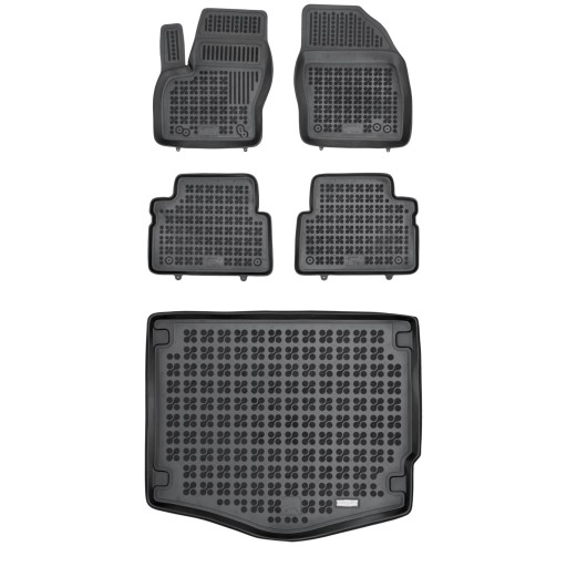 Комплект резиновых ковриков и ковриков для Ford Focus III 2011-2018 Хэтчбек