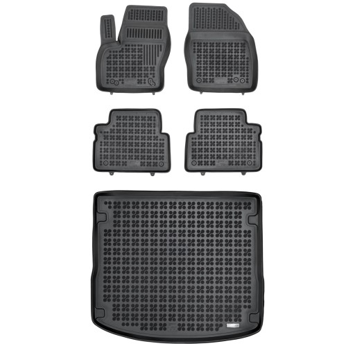 Комплект резиновых ковриков и ковриков для Ford Focus III 2011-2018 универсал