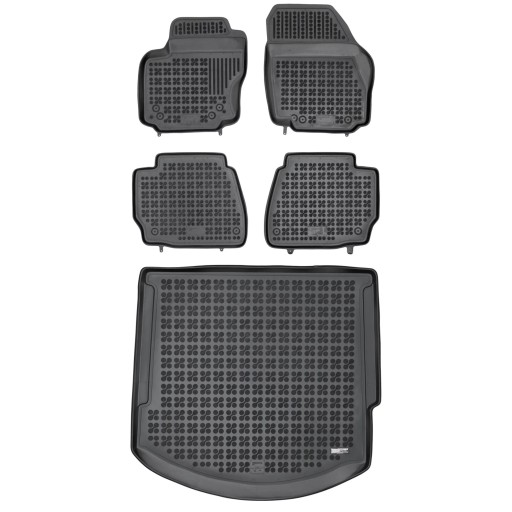 Комплект резиновых ковриков и ковриков для Ford Mondeo IV 2007-2014 гг. Универсал