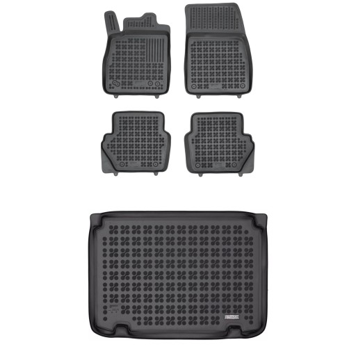 Резиновий комплект килимків і ковриків Ford Puma з 2019 верхня підлога Hybrid