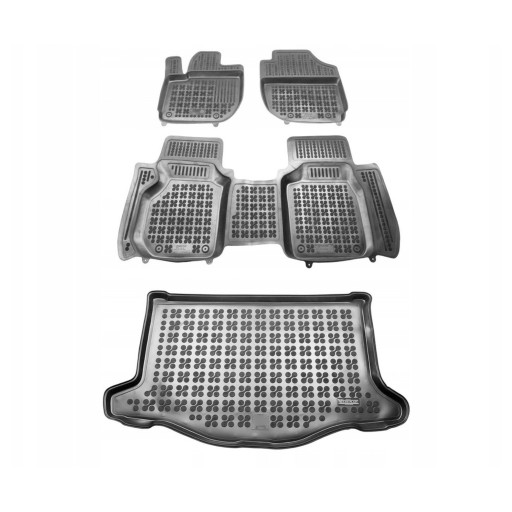 Гумовий комплект килимків і коврик для Honda Jazz IV GK 2015-2020