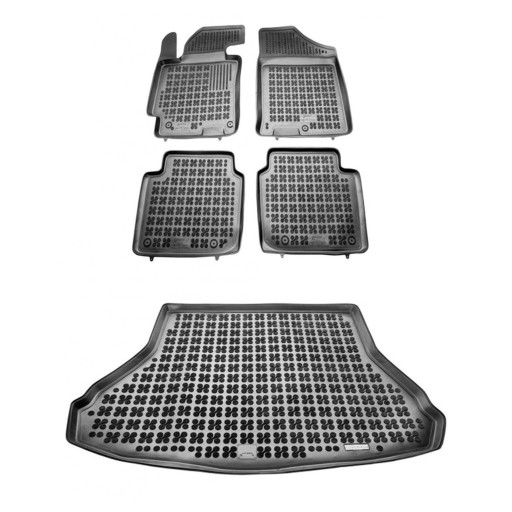 Гумовий комплект килимків і килимка для Hyundai Elantra V 2010-2016