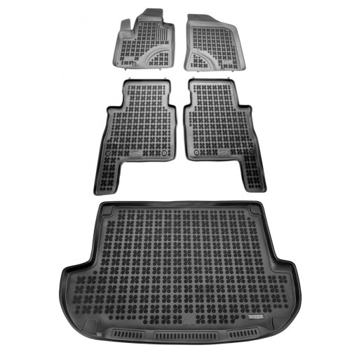 Резиновий комплект килимків і ковриків Hyundai Santa Fe II 2006-2012 5 міс.