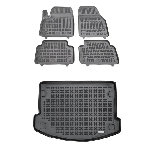 Резиновий комплект килимків і коврика Jaguar E-Pace 2017 р.в., 5дв.