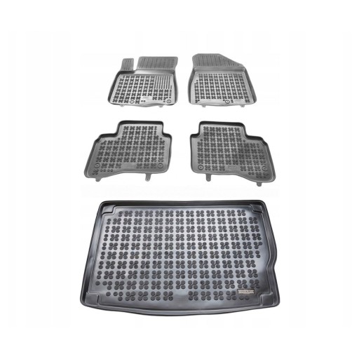 Резиновий комплект килимків і ковриків для Kia Niro I 2016-2022 Hybrid