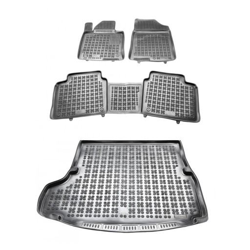 Гумовий комплект килимків і ковриків для Kia Optima IV 2016-2019 Універсал