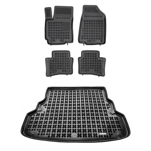 Гумовий комплект килимків і ковриків для Kia Rio III 2011-2017 Sedan