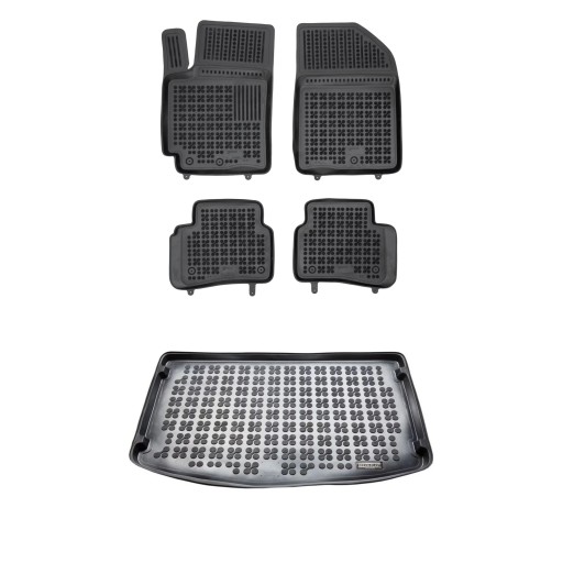 Резиновий комплект килимків і ковриків для Kia Rio IV с 2020 Хетчбек верхній пол