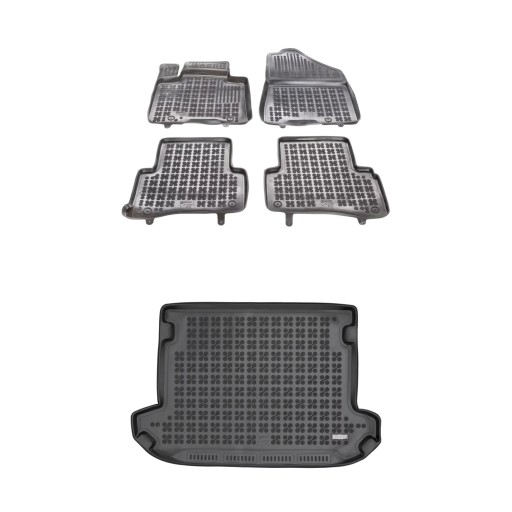 Резиновий комплект килимків і ковриків для Kia Sportage IV 2018-2021 після рестайлінгу