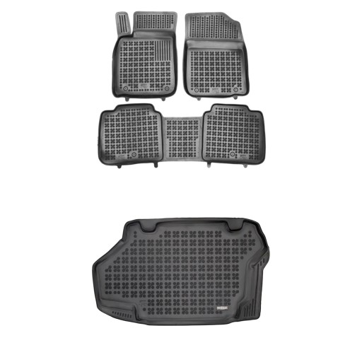 Комплект резиновых ковриков и коврика для Lexus ES VI 2012-2018 также для Hybrid