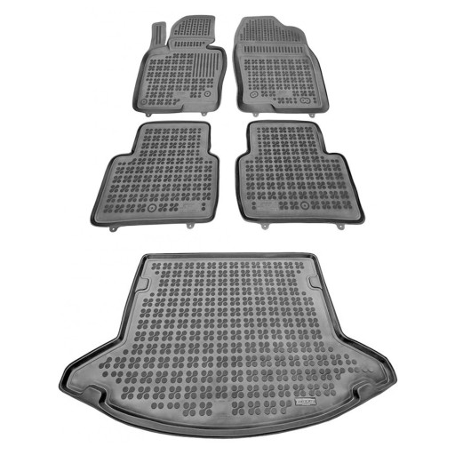 Комплект резиновых ковриков и ковриков для Mazda CX-5 II 2017-2021 гг.