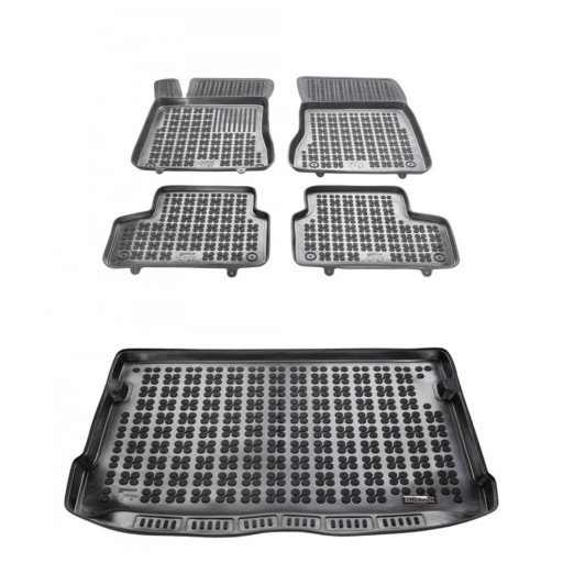 Резиновий комплект килимків і коврика Mercedes GLA II H247 2019 р.в., не для Hybrid