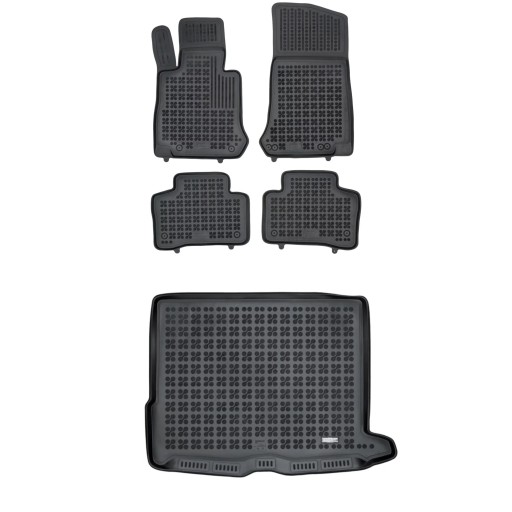 Гумовий комплект килимків і килимка для Mercedes GLC I X253 2015-2019