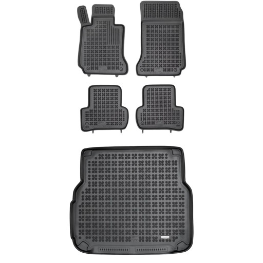 Гумовий комплект килимків і коврика Mercedes C-Class S204 2007-2014 Estate T-Model