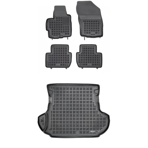 Резиновий комплект килимків і ковриків для Mitsubishi Outlander II 2006-2013