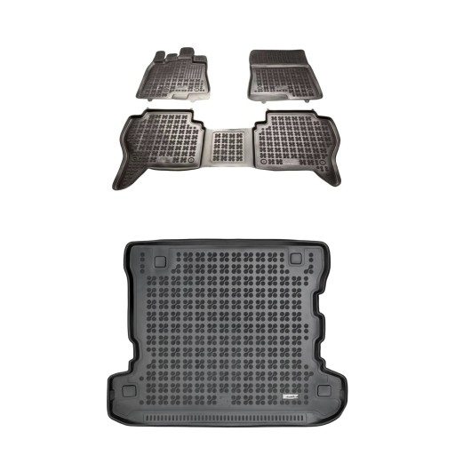 Комплект резиновых ковриков и ковриков для Mitsubishi Pajero IV 2006-2017 гг.