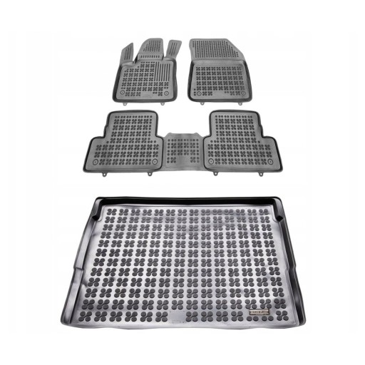 Комплект резиновых ковриков и коврика Opel Grandland X 2017-2021 верхнего этажа