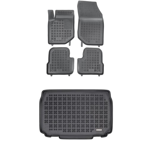 Комплект резиновых ковриков и ковриков Opel Mokka II B 2020 года, один этаж