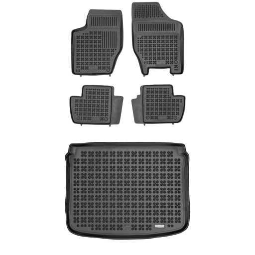 Резиновий комплект килимків і килимка Peugeot 308 I 2007-2013 Хетчбек з вогнегасником