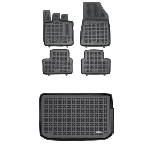 Резиновий комплект килимків і коврика для Renault Captur II з 2019 р. верхня підлога