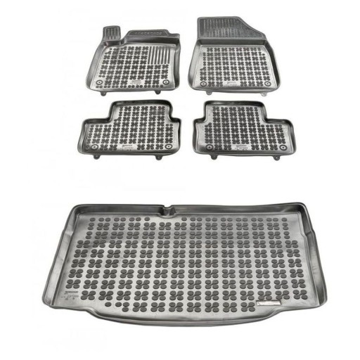 Резиновий комплект килимків і ковриків Renault Clio V с 2019 один багажник