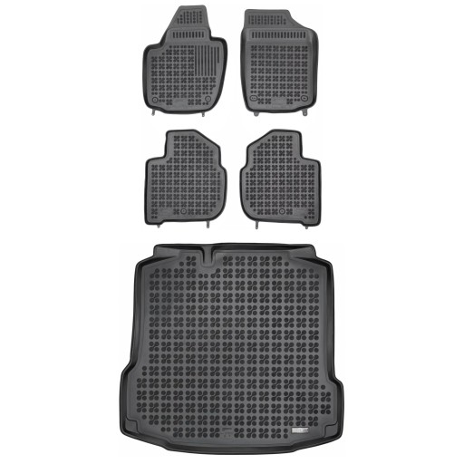 Комплект резиновых ковриков и ковриков SEAT Toledo IV 2012-2018 Седан