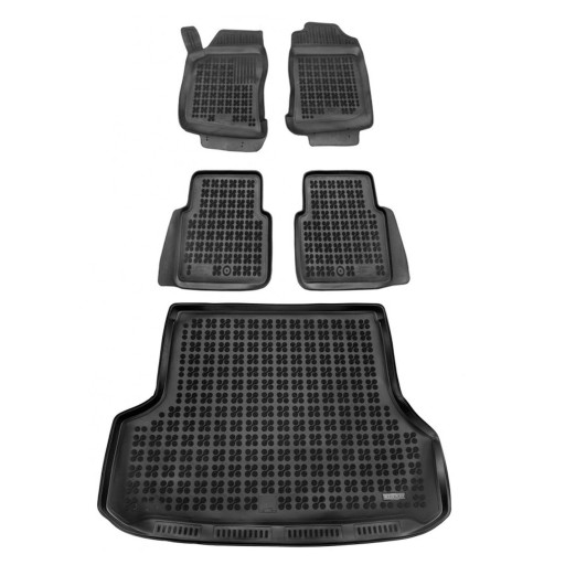 Набір гумових килимків і коврика для Saab 9-5 I 1998-2009 версії Sport