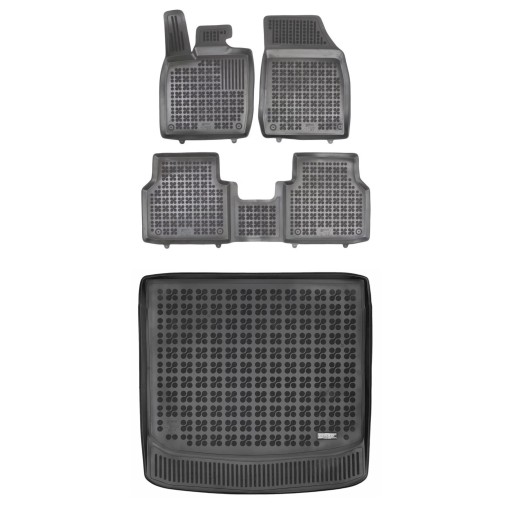 Комплект резиновых ковриков и коврик Skoda Enyaq iV с 2020 года, электрическая версия