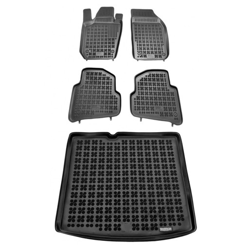 Комплект резиновых ковриков и ковриков для Skoda Fabia III 2014-2021 Универсал