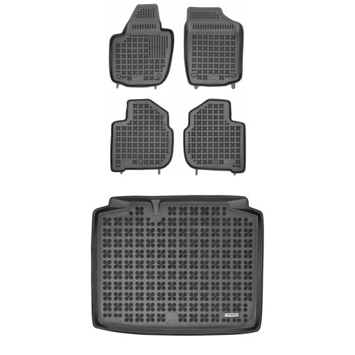 Комплект резиновых ковриков и ковриков Skoda Rapid 2013-2019 Spaceback