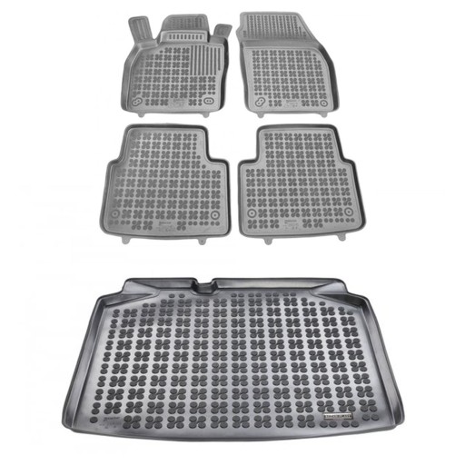 Комплект резиновых ковриков и ковриков для Skoda Scala с 2019 года.