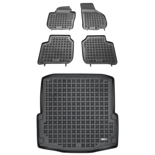 Комплект резиновых ковриков и ковриков для Skoda Superb II 2008-2015 гг.