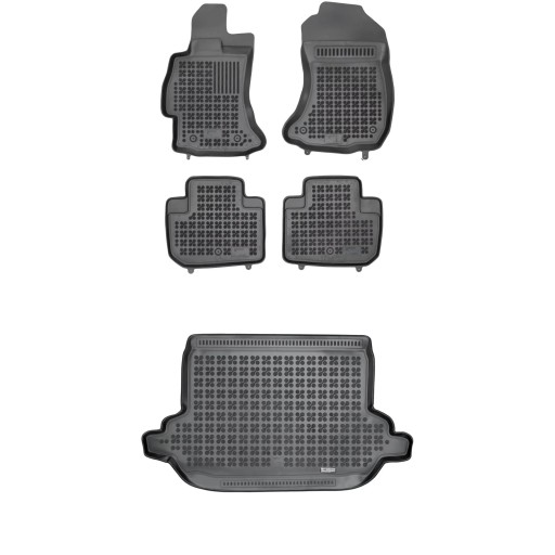 Гумовий комплект килимків і коврик для Subaru Forester IV 2012-2018