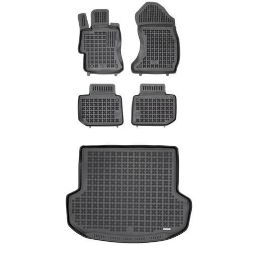 Комплект резиновых ковриков и ковриков Subaru Levorg 2014-2018 5-местный