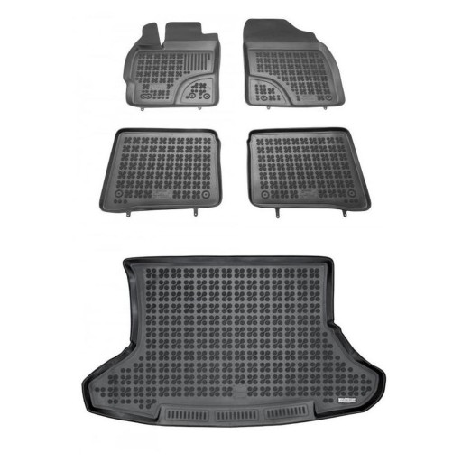 Гумовий комплект килимків і коврик для Toyota Prius III XW30 2009-2015