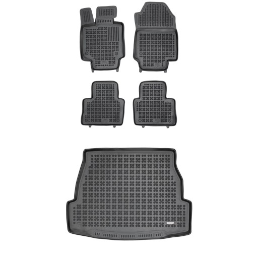 Резиновий комплект килимків і ковриків для Toyota RAV4 V с 2018 АКПП