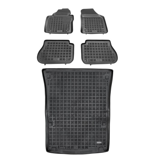 Комплект резиновых ковриков и коврика для Volkswagen Caddy III 2007-2015 гг. long Maxi