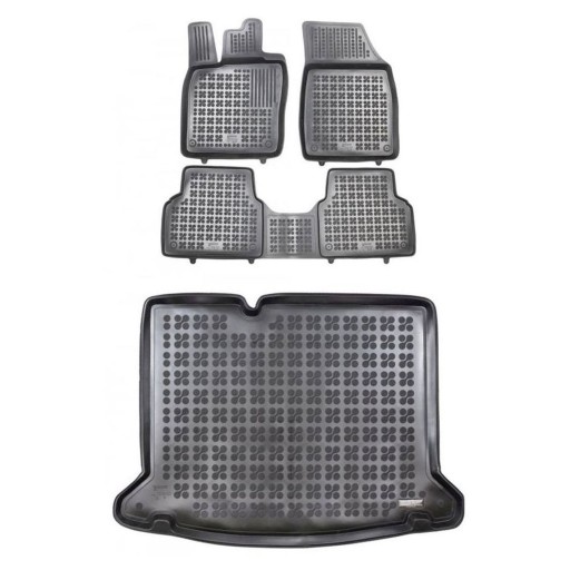 Комплект резиновых ковриков и ковриков для Volkswagen ID.3 2019 года, один этаж