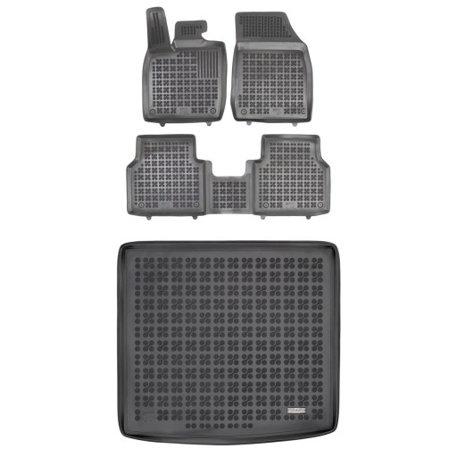 Комплект резиновых ковриков и коврика для Volkswagen ID.4 2020 г.в., верхний этаж