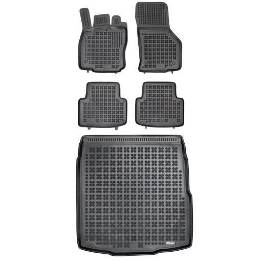 Комплект резиновых ковриков и коврика для Volkswagen Passat B8 2014-2021 Седан