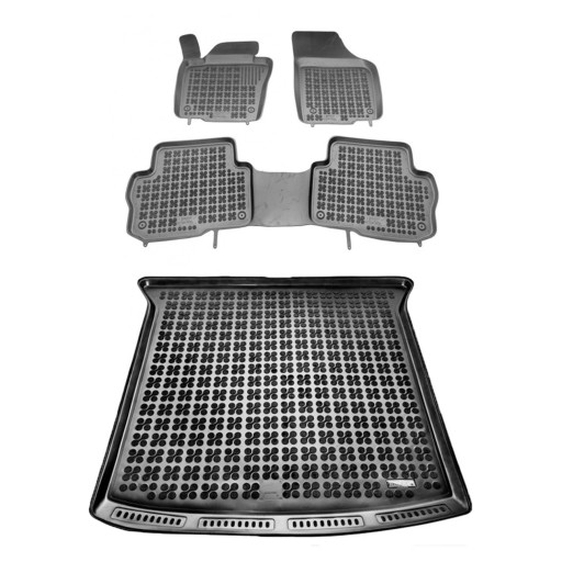 Комплект резиновых ковриков и коврика для Volkswagen Sharan II 2010-2022 гг.
