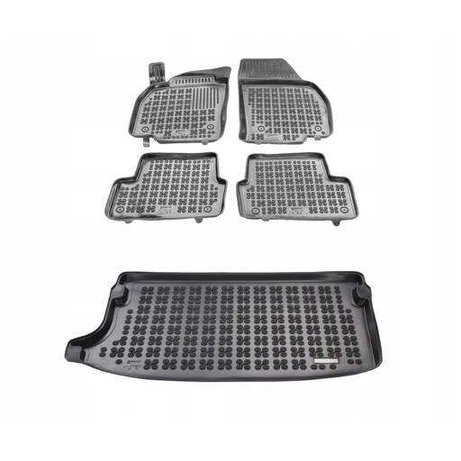 Комплект резиновых ковриков и коврика для Volkswagen T-Cross 2018 г.в., верхний этаж