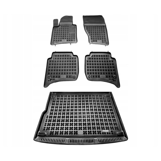 Комплект резиновых ковриков и ковриков Volkswagen touareg II 2010-2014 5-местный