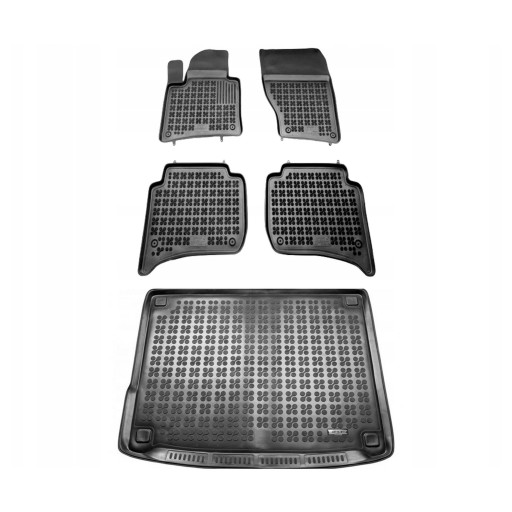 Комплект резиновых ковриков и ковриков Volkswagen touareg II 2014-2018 5-местный