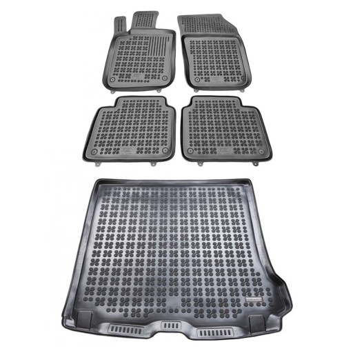 Комплект резиновых ковриков и коврика для Volvo V90 II 2016 г.в.